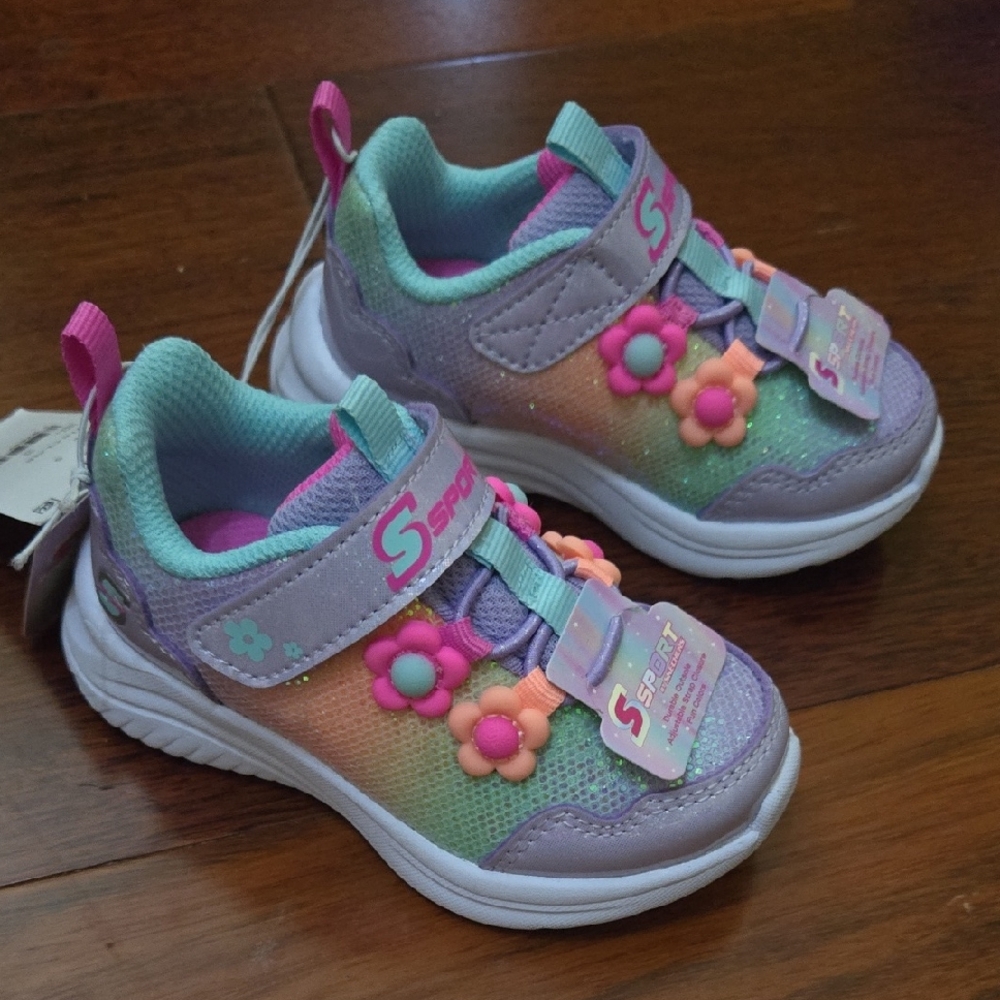 Skecher Sport Kids' Purple and Pink Sneakers